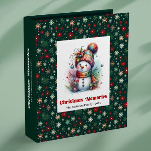 Classeur Album photo festif d'hiver bonhomme de neige Noël 