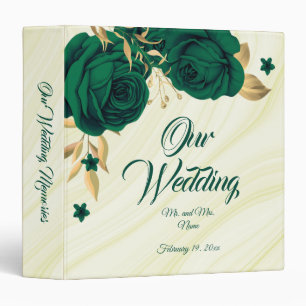 Classeur album photo feuille chic vert émeraude