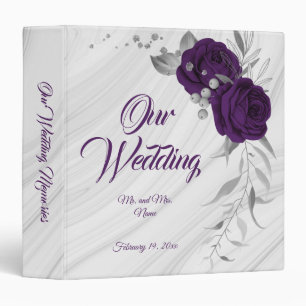 Classeur album photo feuille royal violet chic