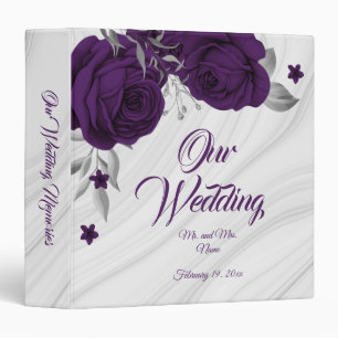 Classeur album photo feuille royal violet chic