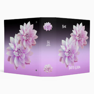 Classeur Album photo fleurs de lotus violettes reliure