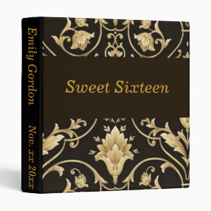 Classeur Album photo Gold Damask Sweet Sixteen, Mariage