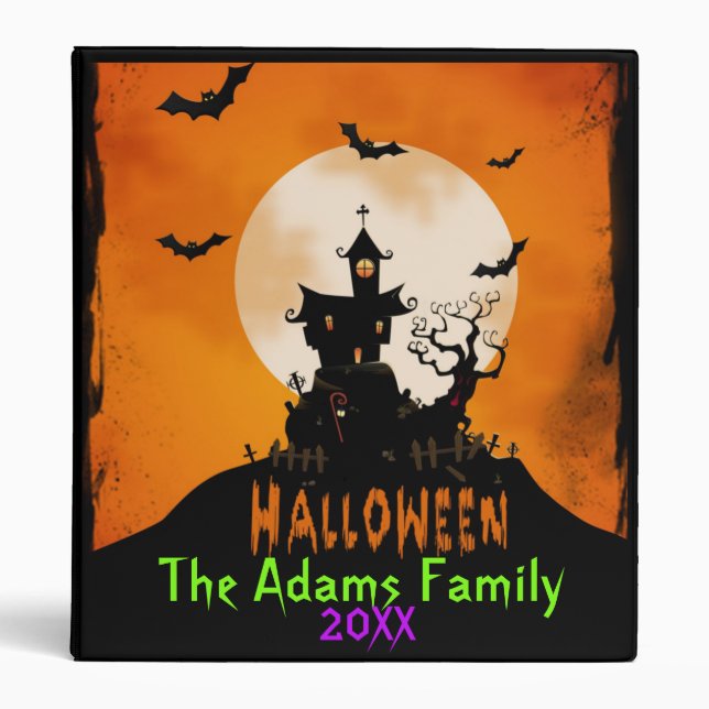 Classeur Album photo Halloween (Devant)