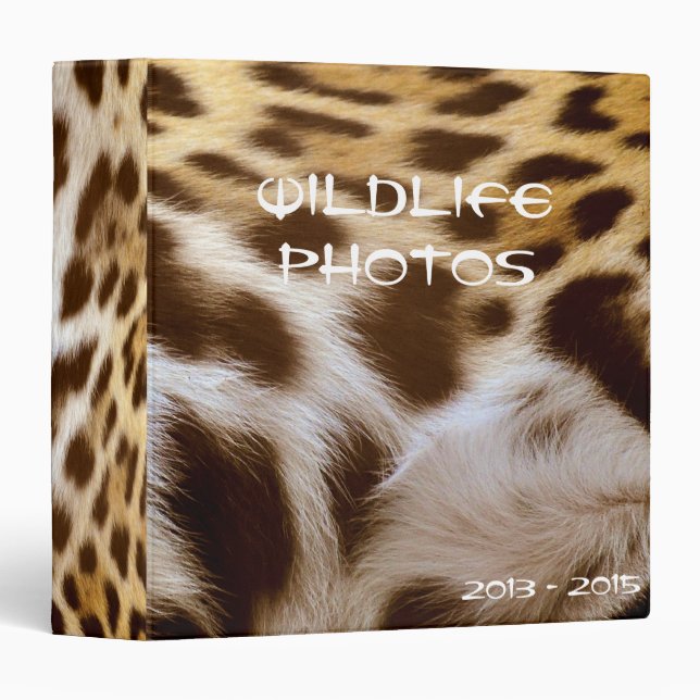 Classeur Album photo Jaguar Spots (Classeur) (Devant/Côté)