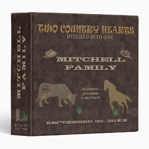 Classeur Album photo Mariage campagnard rustique