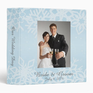 Classeur Album photo Mariage des flocons d'hiver