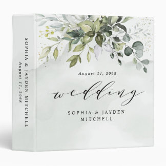 Classeur Album photo Mariage Dusty Blue Eucalyptus