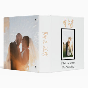 Classeur Album photo Mariage minimaliste classique simple