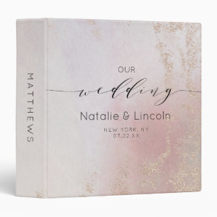 Classeur Album photo Mariage Ombre Blush Pink Frosted