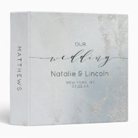 Album photo Mariage Ombre Dusty Blue Frosted Foil