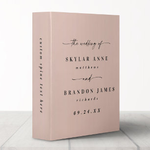 Classeur Album photo Mariage simple couleur solide clair ro