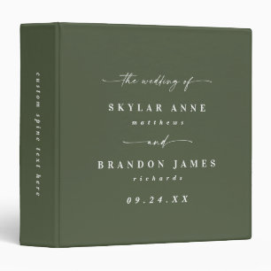 Classeur Album photo Mariage simple couleur solide foncé