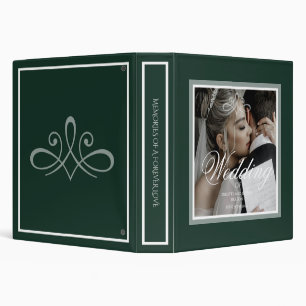 Classeur album photo mariage vert émeraude