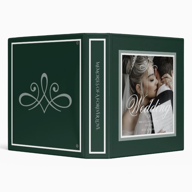 Classeur album photo mariage vert émeraude (Arrière-plan)