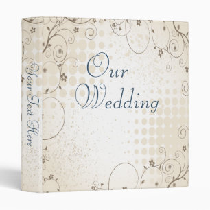 Classeur Album photo Mariage vintage beige