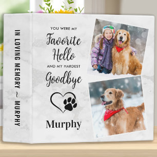 Classeur Album photo moderne Marble Dog Memorial