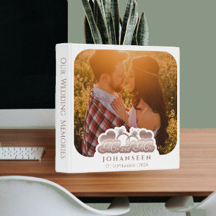 Classeur Album photo Mr & Mrs White & Rose Gold Keepsaké