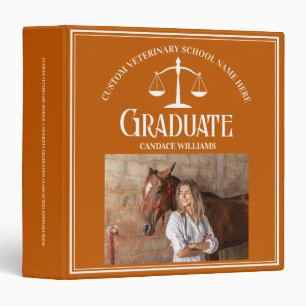 Classeur Album photo Orange Veterinary School Graduation