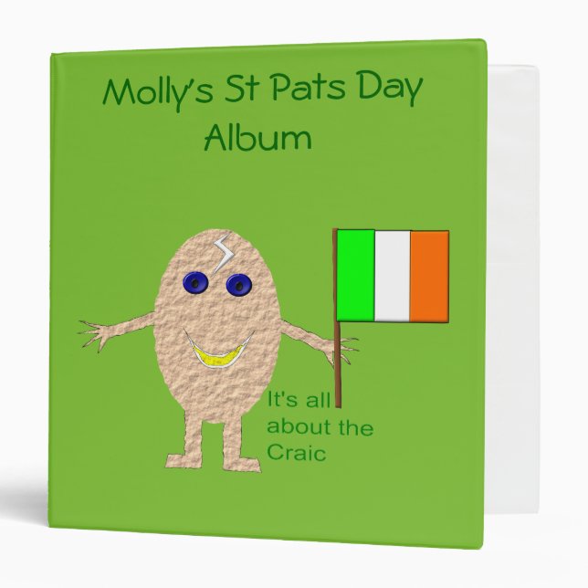 Classeur Album photo Patriotic Irish Egg (Devant/Intérieur)