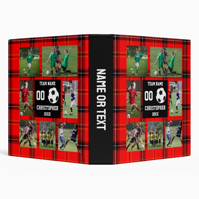 Classeur Album photo personnalisé pour enfants de soccer (Arrière-plan)