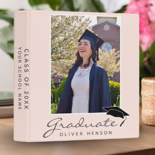 Classeur Album photo Pink Elegant Modern Graduation