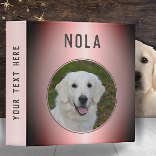 Classeur Album photo pour animal de compagnie de chien rose