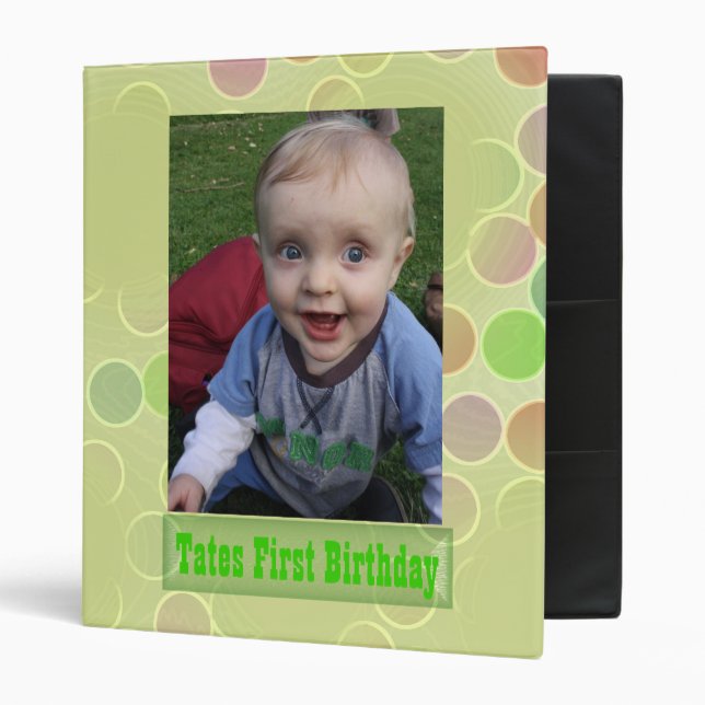 Classeur Album photo pour le premier anniversaire / Classeu (Devant/intérieur)