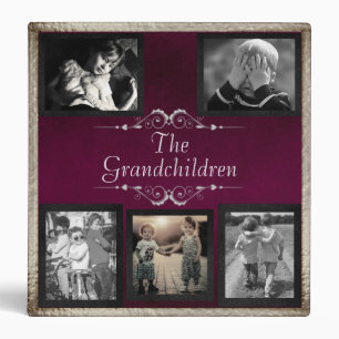 Classeur Album photo pour petits enfants - Violet/Argent