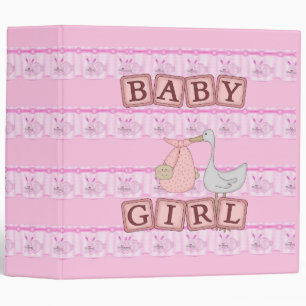 Classeur Album photo reliure Bébé Fille Lapin Rose Lapins