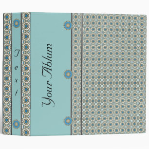 Classeur Album Photo Reliure Grand Motif Bleu