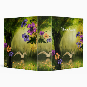 Classeur Album Photo Reliure Oiseau Sur Lac