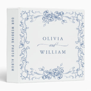 Classeur album photo Renaissance Ornate Dusty Blue Mariage