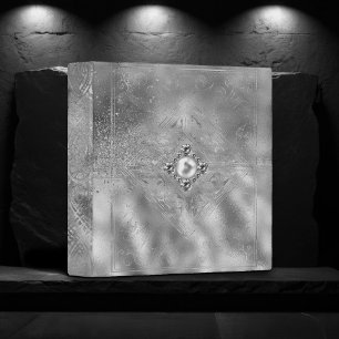 Classeur Album photo scrapbook bijou Pretty Silver Pearl