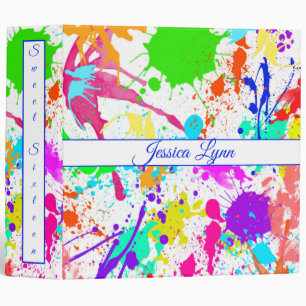 Classeur Album photo Sweet Sixteen éclaboussure de peinture