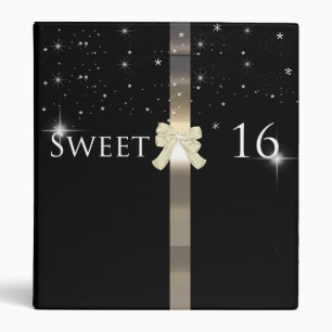 Classeur Album photo Sweet sixteen noir et or
