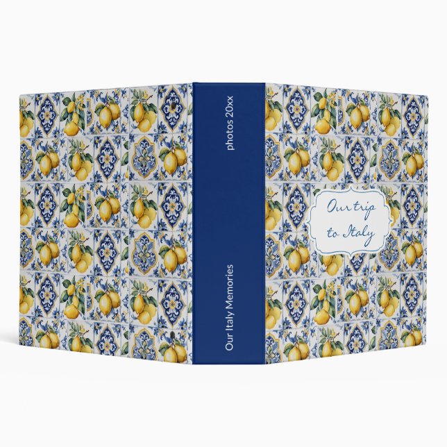Classeur Album photo Touring Italie Livre (Arrière-plan)