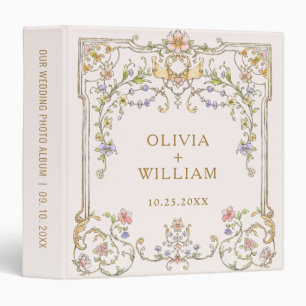 Classeur album photo Victorian Ornate Grace Floral Mariage