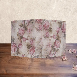 Classeur Album photo vintage rose Roses
