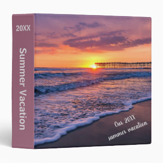 Classeur Album photo violet orange Souvenirs Coucher de sol