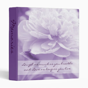 Classeur Album photos assez pourpre de citation de pivoine