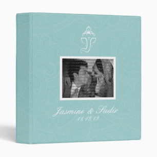 Classeur Album photos bleu de mariage de Ganesha
