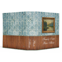 Album photos bleu grunge de damassé