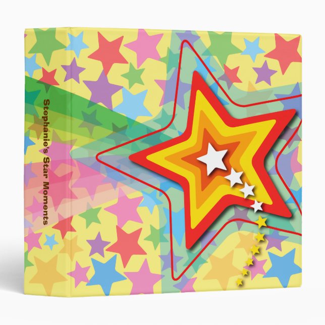 Classeur Album photos d'arc-en-ciel de superstar/classeur (Devant/Côté)