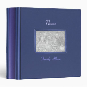 Classeur - album photos de famille (bleu/pourpre)