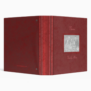 Classeur - album photos de famille (rouge antique)