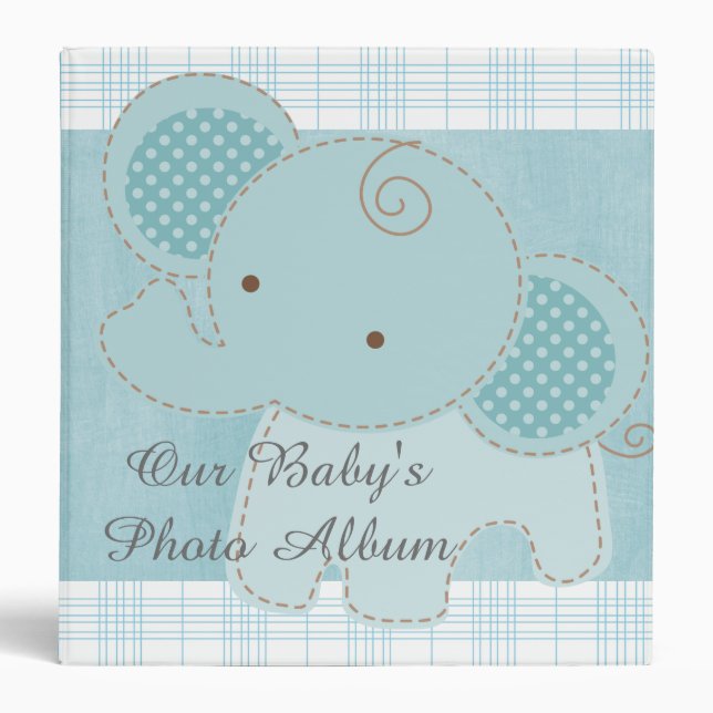 Classeur Album photos fait sur commande de beau baby shower (Devant)