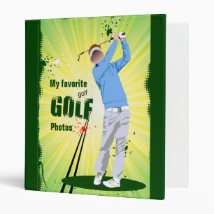 Classeur Album photos personnalisé de golf de golfeur