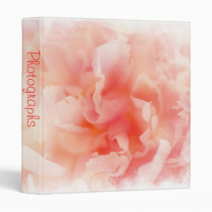 Classeur Album photos rose assez pelucheux de pivoine