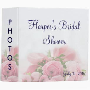 Classeur Album photos rose de Fête de la mariée de bouquet