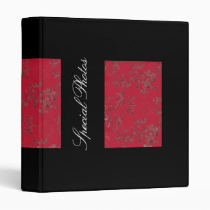 Classeur Album photos rouge/noir chic